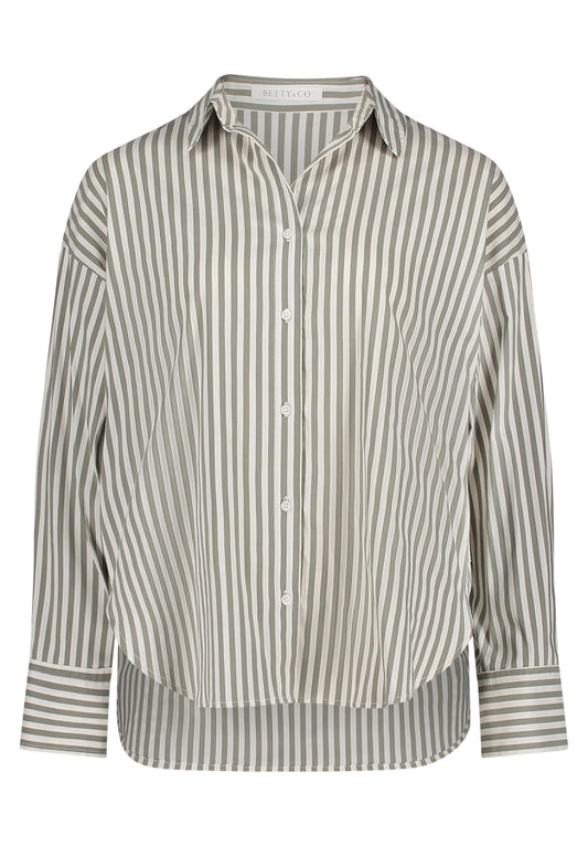 Bluse Lang 1/1 Arm Khaki/Cream Bild 1