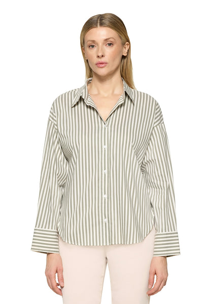 Bluse Lang 1/1 Arm Khaki/Cream Bild 1