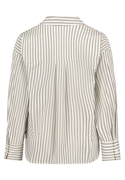 Bluse Lang 1/1 Arm Khaki/Cream Bild 2