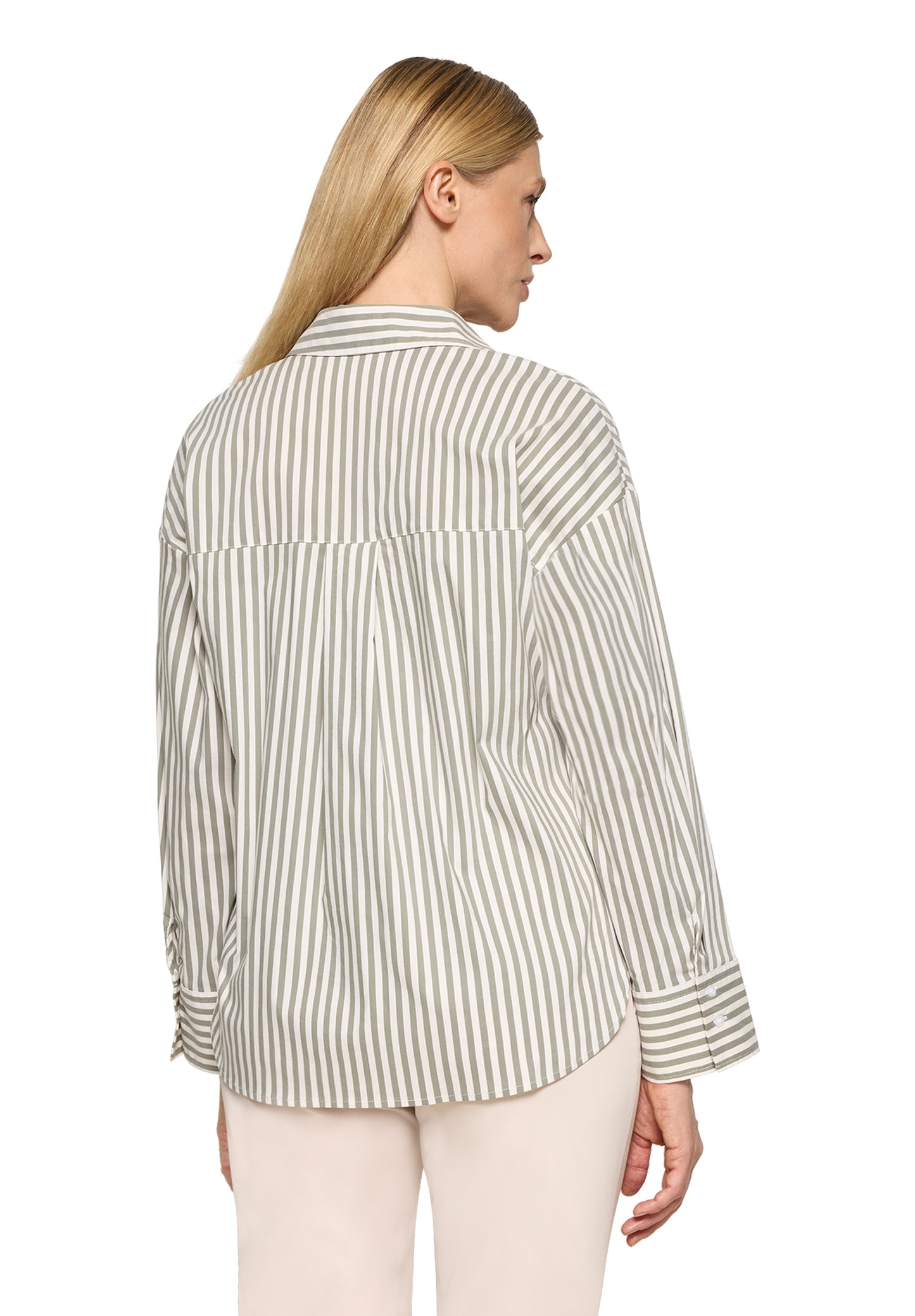 Bluse Lang 1/1 Arm Khaki/Cream Bild 3