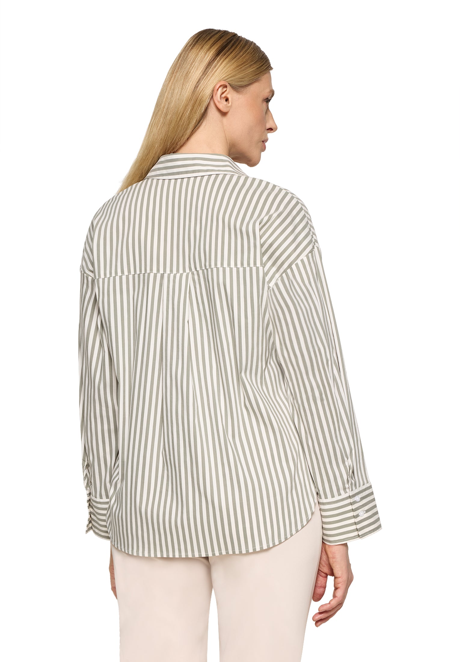 Bluse Lang 1/1 Arm Khaki/Cream Bild 3