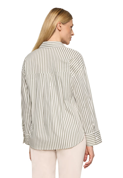 Bluse Lang 1/1 Arm Khaki/Cream Bild 3