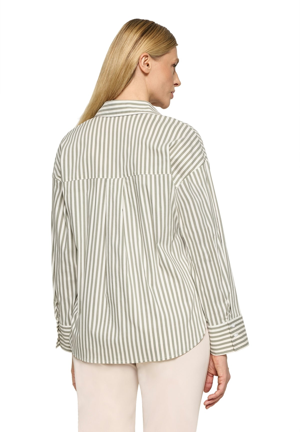 Bluse Lang 1/1 Arm Khaki/Cream Bild 4