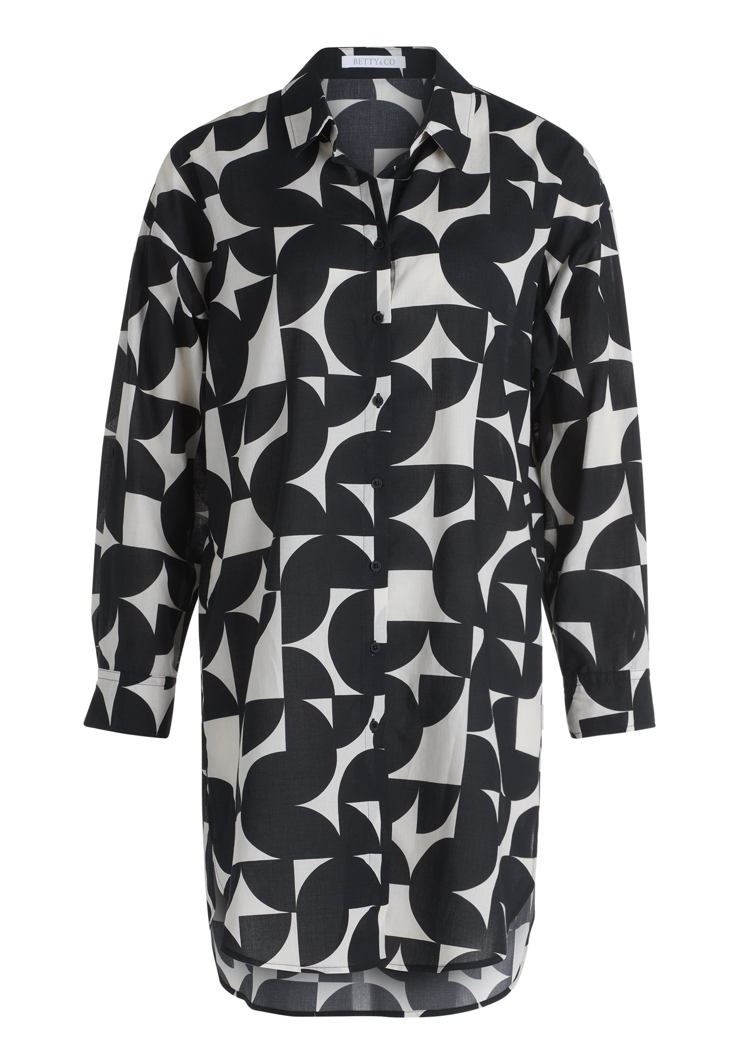 Bluse Lang 1/1 Arm Black/Cream Bild 1