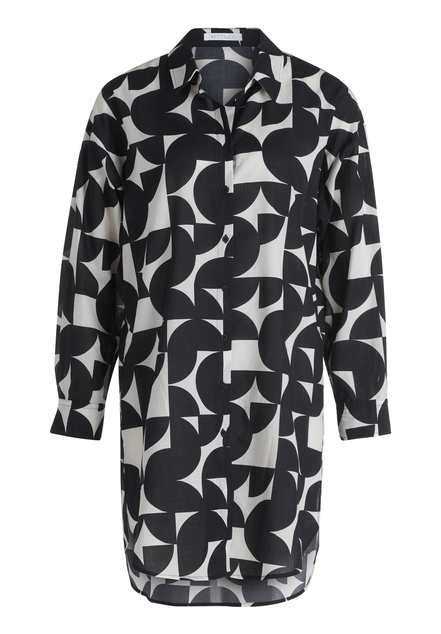 Bluse Lang 1/1 Arm Black/Cream Bild 1