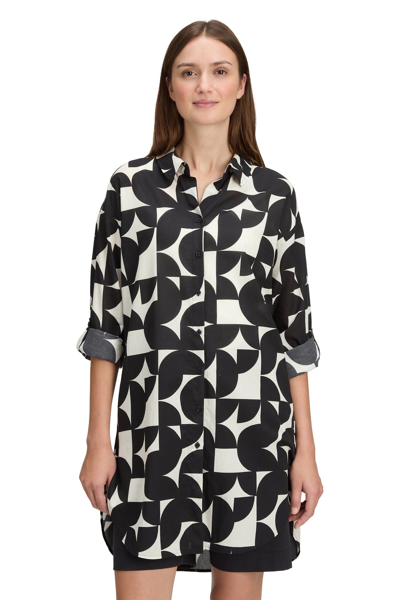 Bluse Lang 1/1 Arm Black/Cream Bild 3