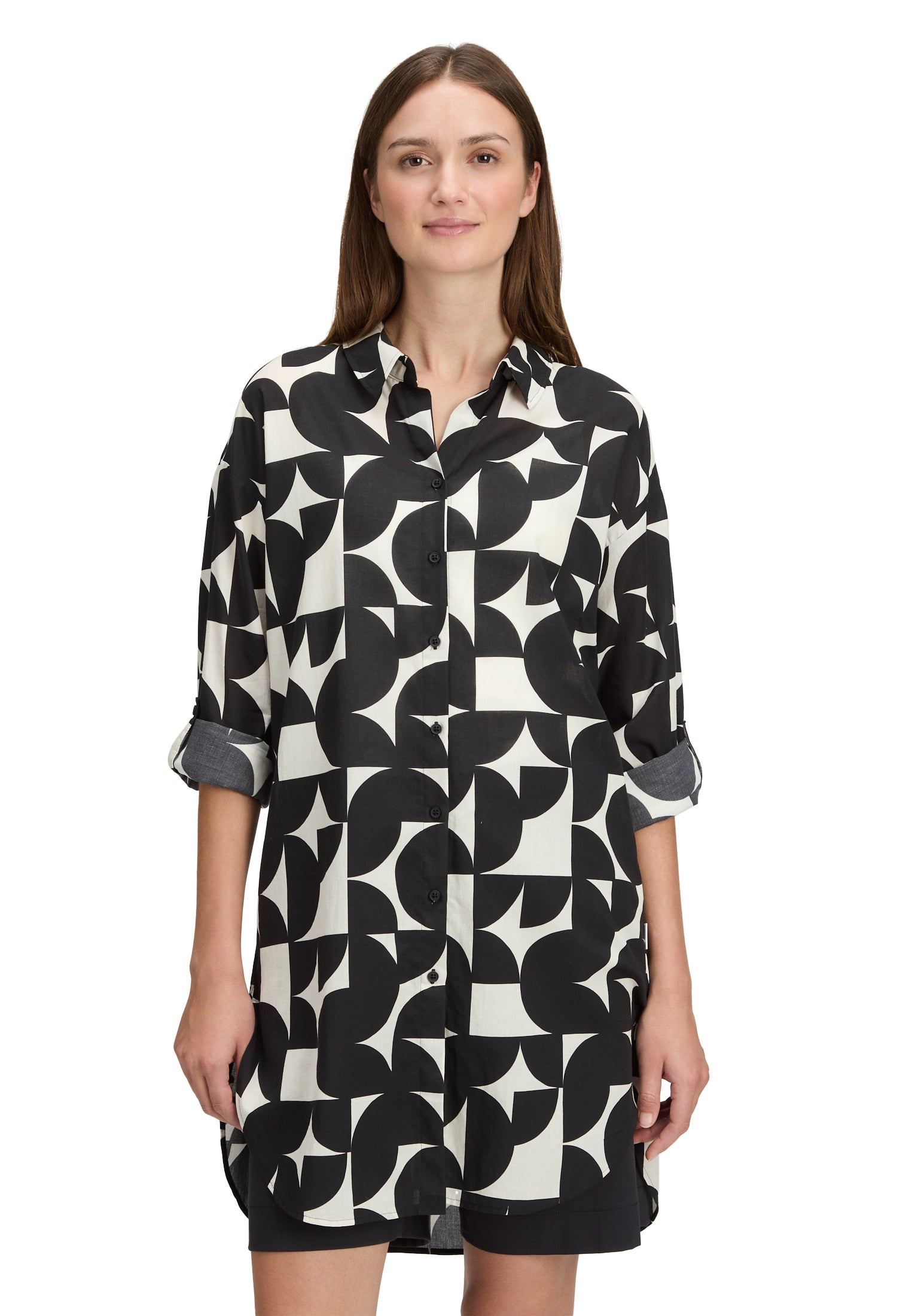 Bluse Lang 1/1 Arm Black/Cream Bild 3