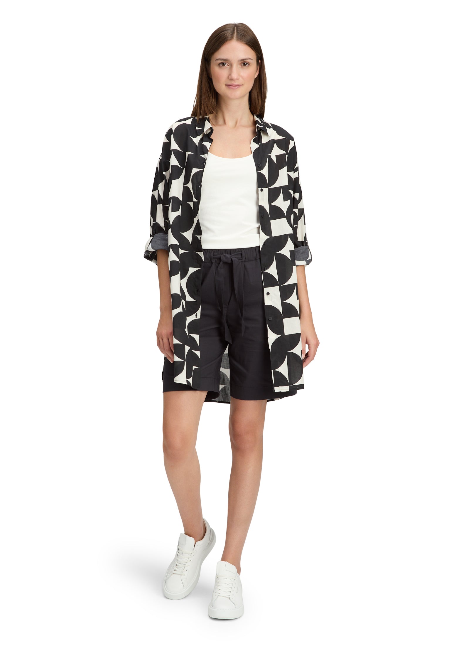 Bluse Lang 1/1 Arm Black/Cream Bild 4