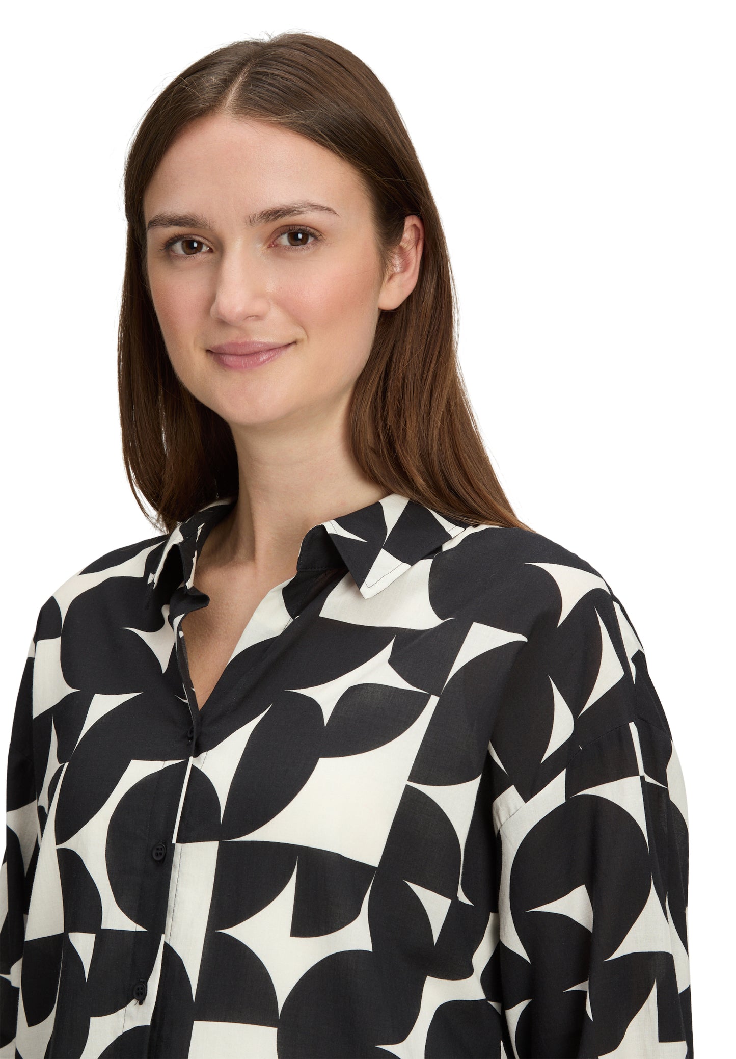 Bluse Lang 1/1 Arm Black/Cream Bild 5