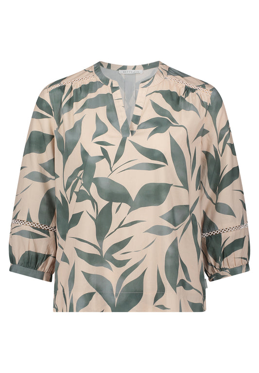 Bluse Lang 3/4 Arm Nature/Green Bild 1