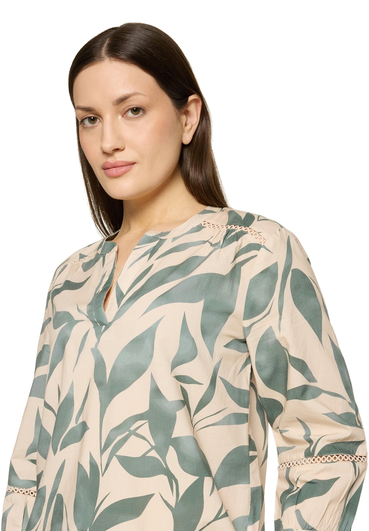 Bluse Lang 3/4 Arm Nature/Green Bild 6