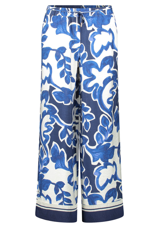 Hose Casual 1/1 LAEnge Cream/Dark Blue Bild 1