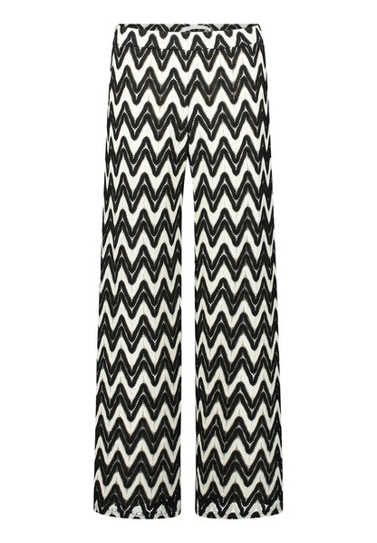 Hose Casual 1/1 LAEnge Black/Cream Bild 1
