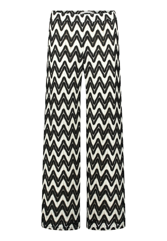 Hose Casual 1/1 LAEnge Black/Cream Bild 1