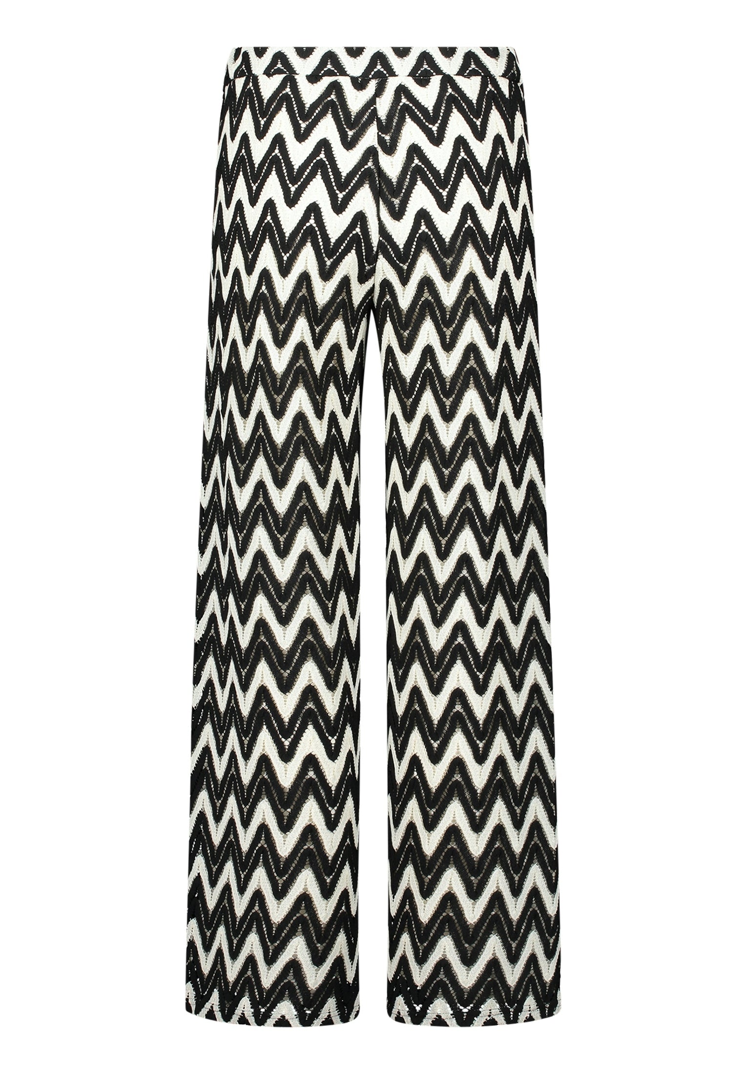 Hose Casual 1/1 LAEnge Black/Cream Bild 2