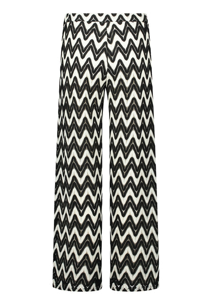 Hose Casual 1/1 LAEnge Black/Cream Bild 2