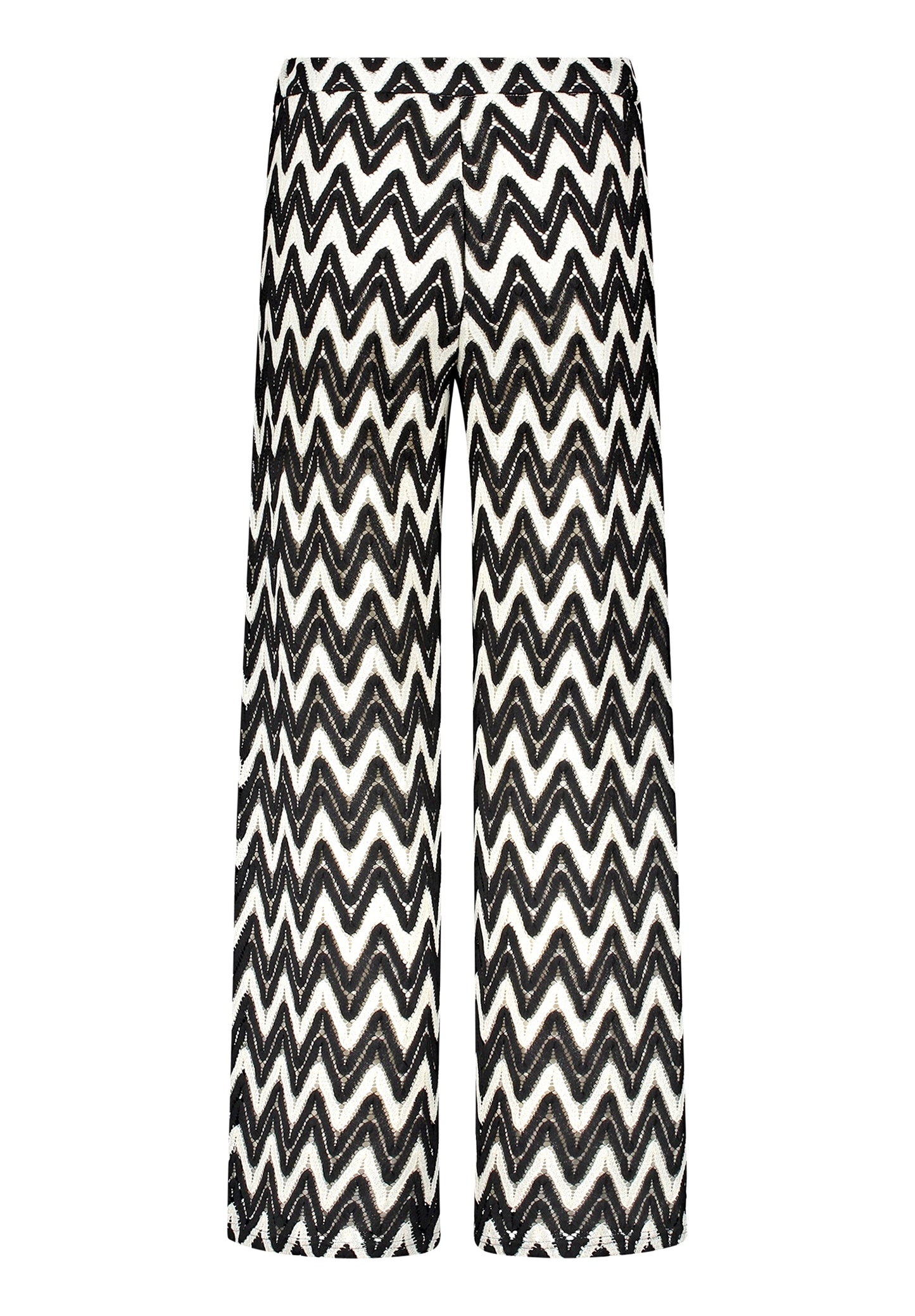 Hose Casual 1/1 LAEnge Black/Cream Bild 2