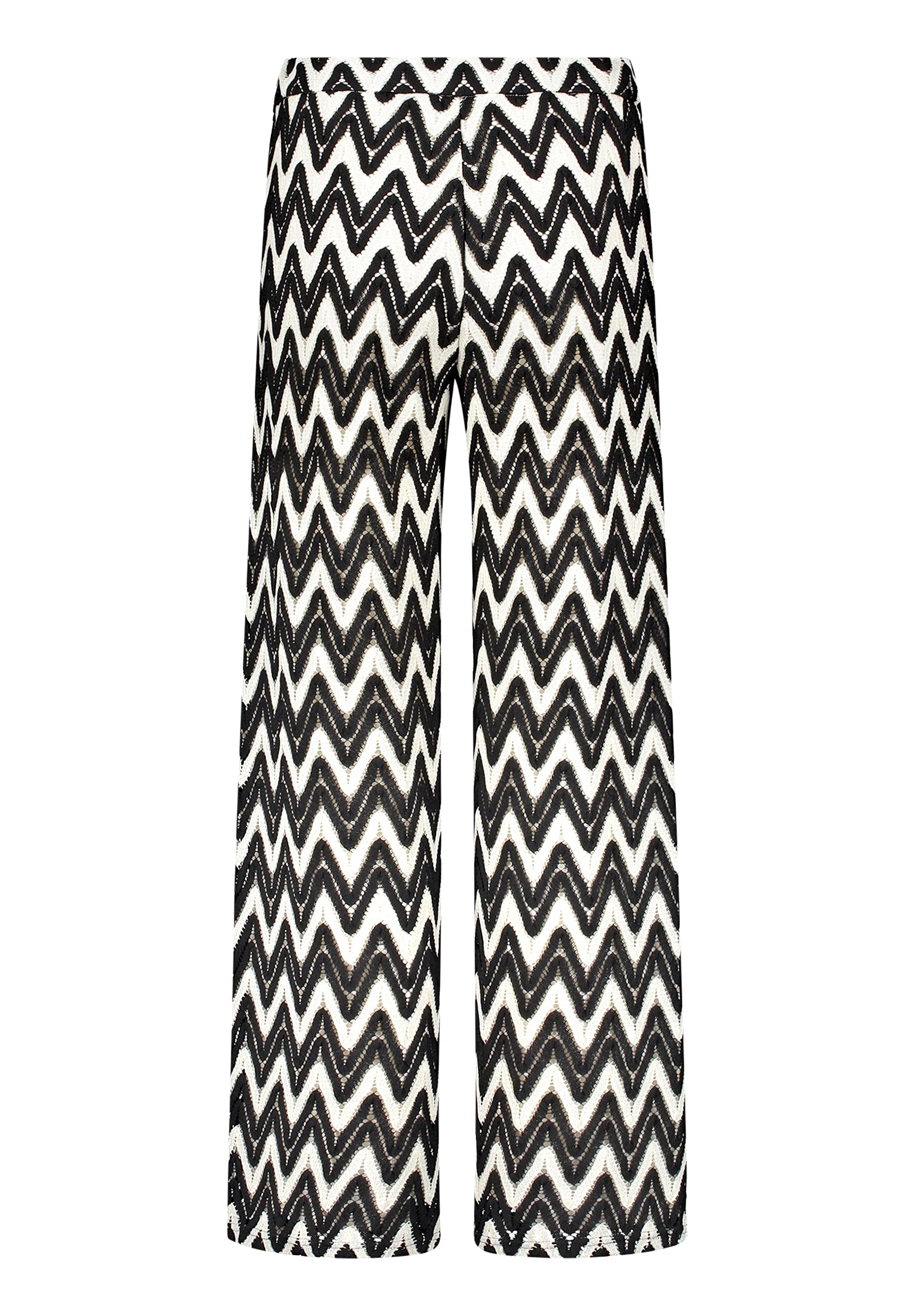 Hose Casual 1/1 LAEnge Black/Cream Bild 2