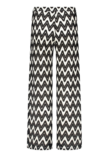 Hose Casual 1/1 LAEnge Black/Cream Bild 2