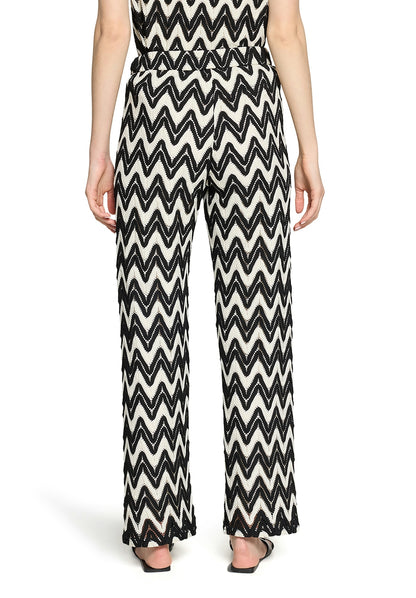 Hose Casual 1/1 LAEnge Black/Cream Bild 4