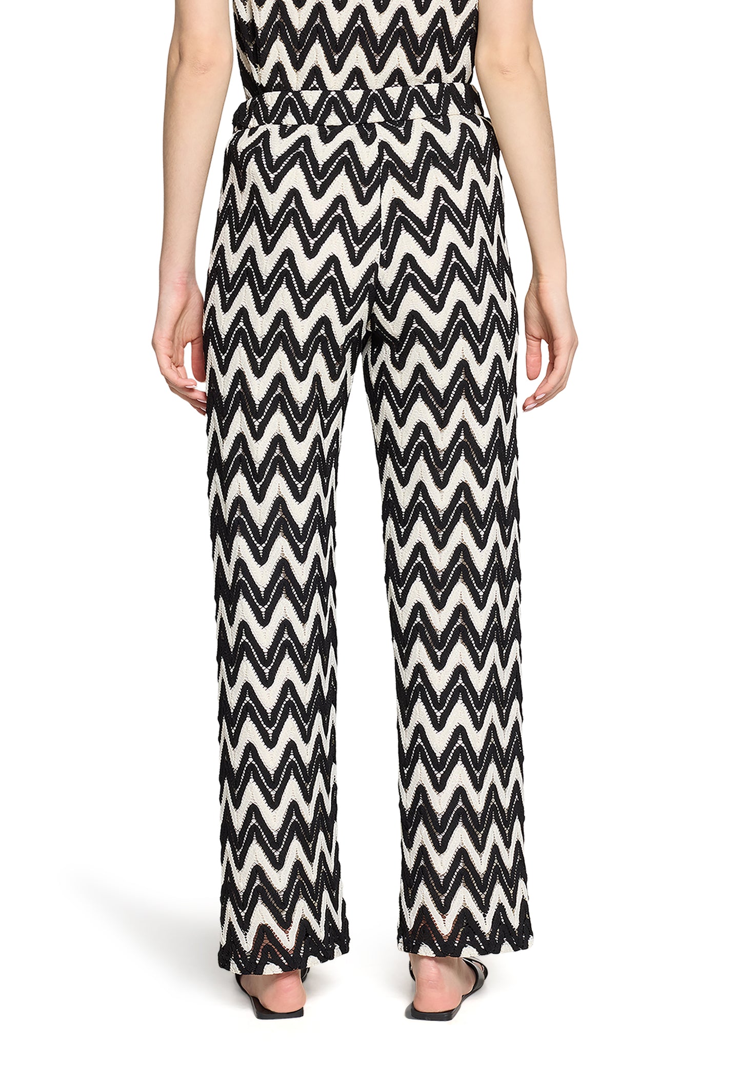 Hose Casual 1/1 LAEnge Black/Cream Bild 4
