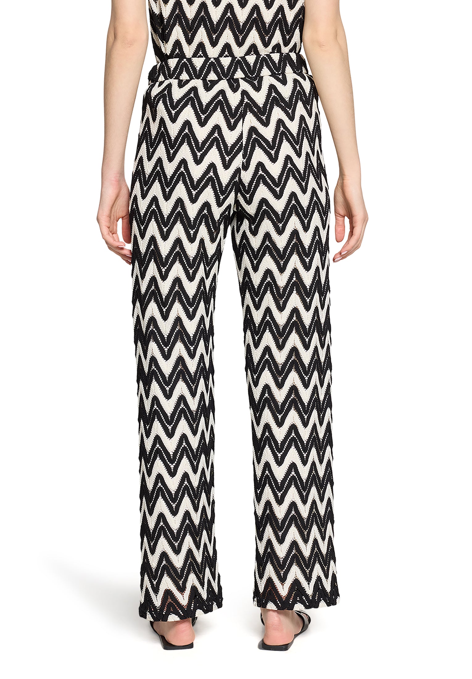 Hose Casual 1/1 LAEnge Black/Cream Bild 4