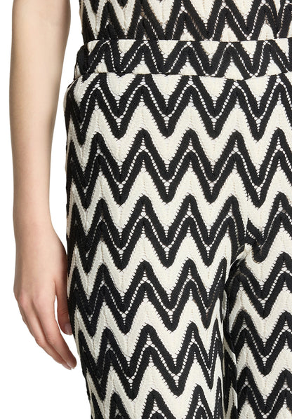 Hose Casual 1/1 LAEnge Black/Cream Bild 6