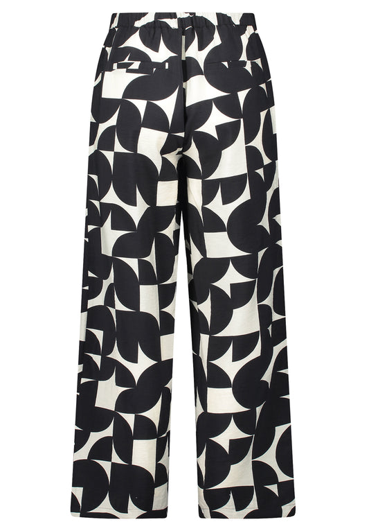 Hose Casual 1/1 LAEnge Black/Cream Bild 2