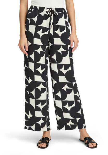 Hose Casual 1/1 LAEnge Black/Cream Bild 3