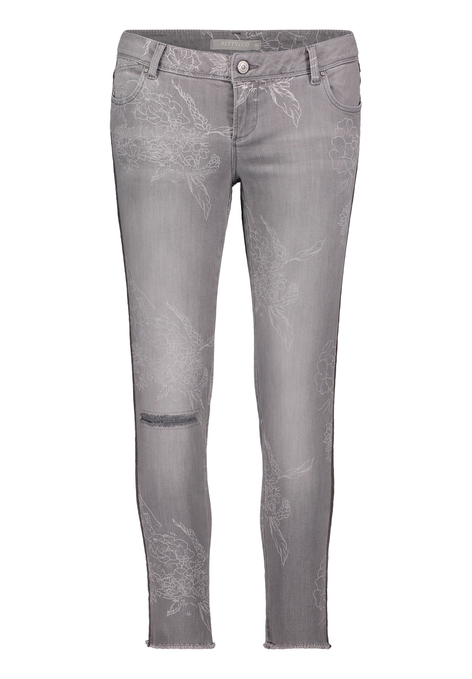 Hose Jeans 7/8 LAEng Light Grey Denim Bild 1