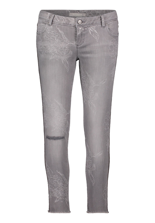 Hose Jeans 7/8 LAEng Light Grey Denim Bild 1