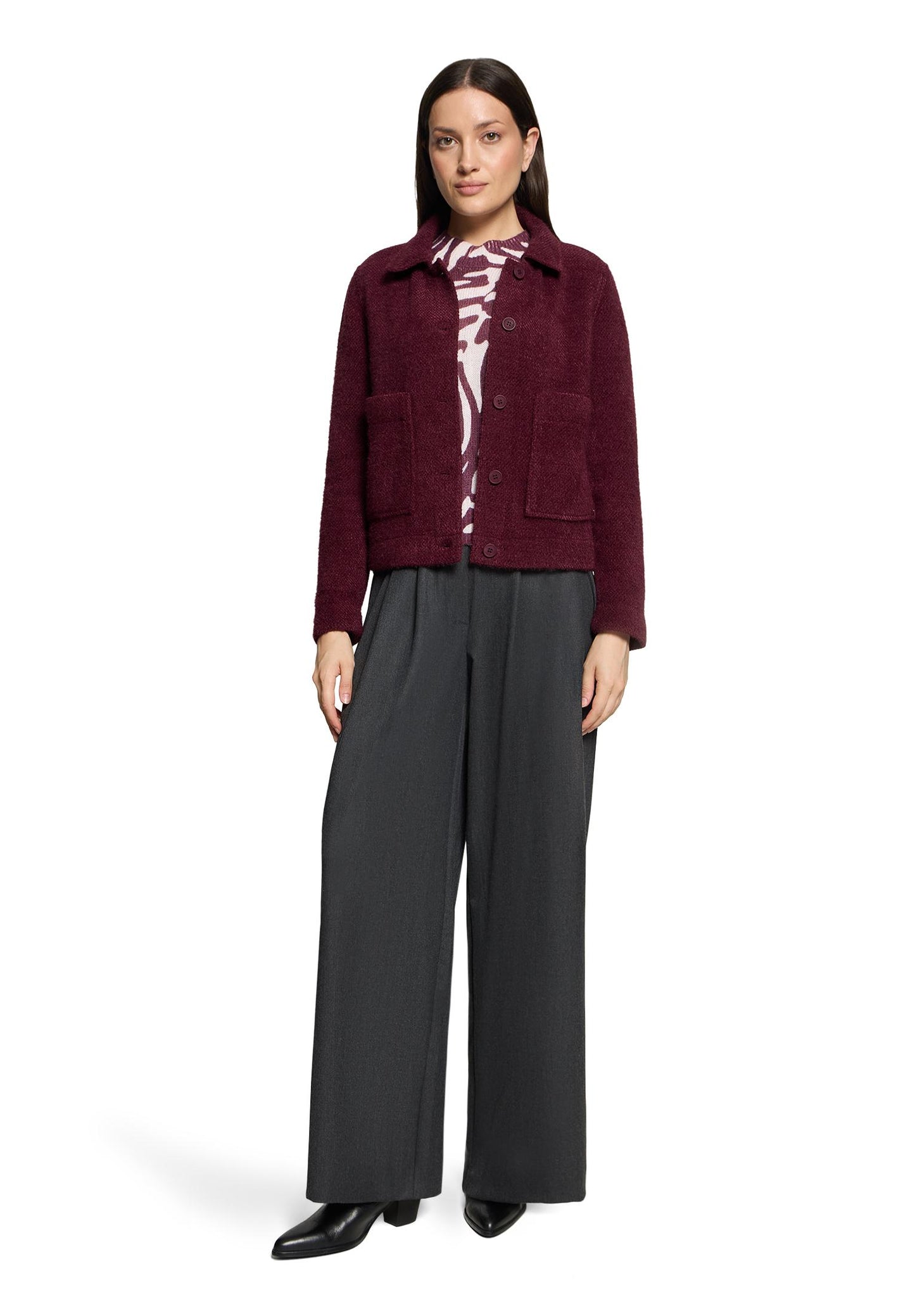 Jacke Casual Fall Burgundy Bild 5