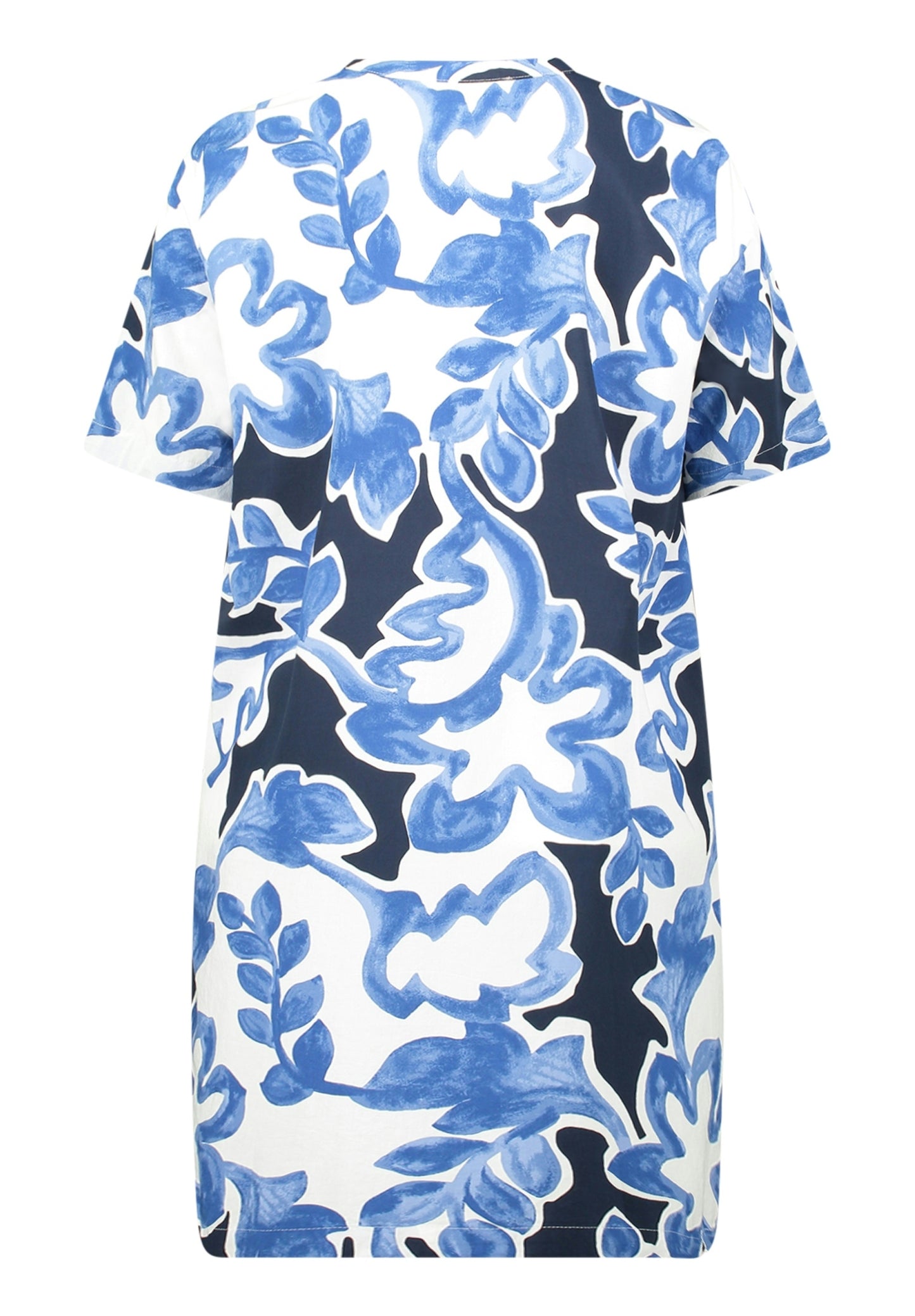 Kleid Lang 1/2 Arm Cream/Dark Blue Bild 2