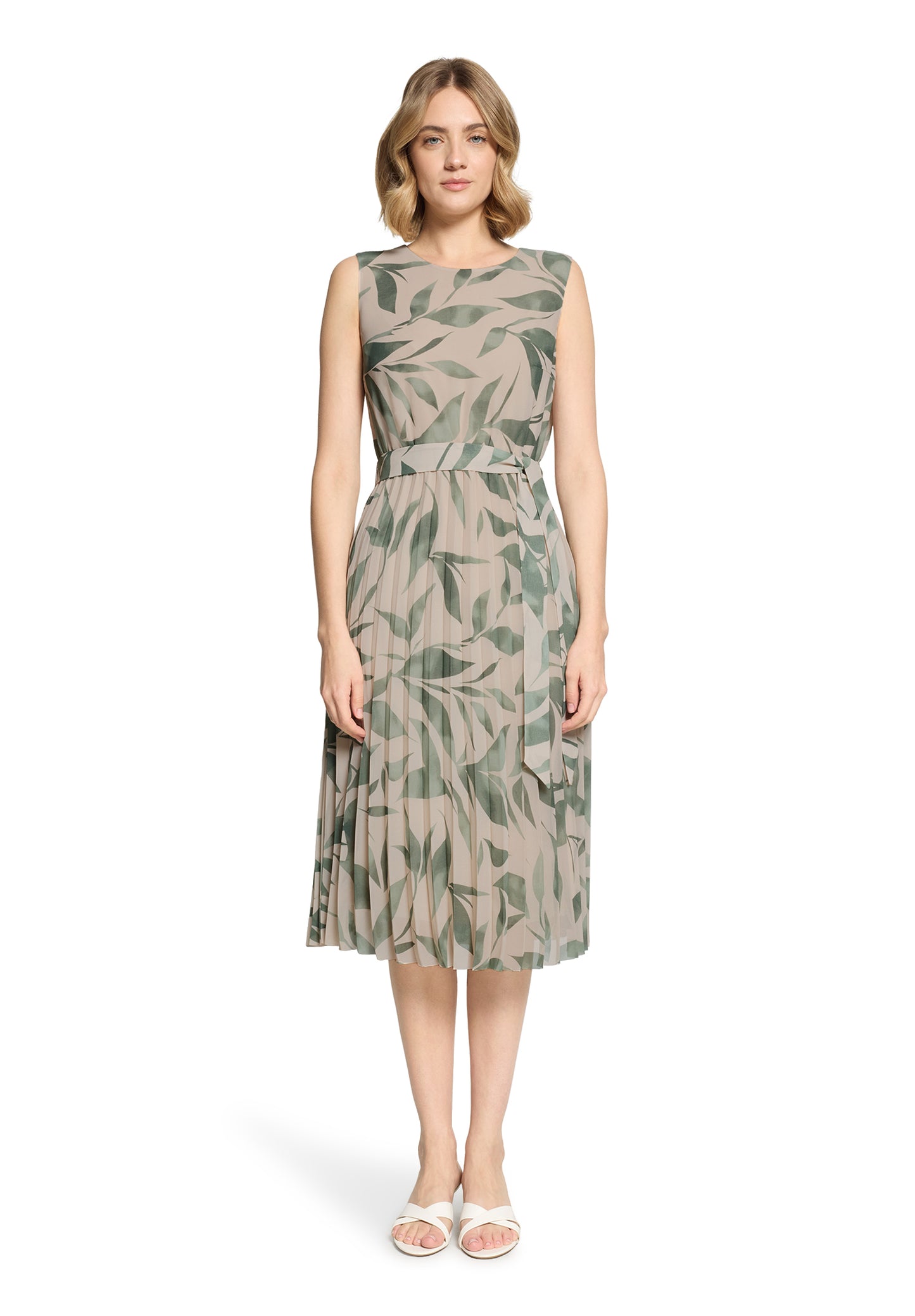 Kleid Lang ohne Arm Nature/Green Bild 3