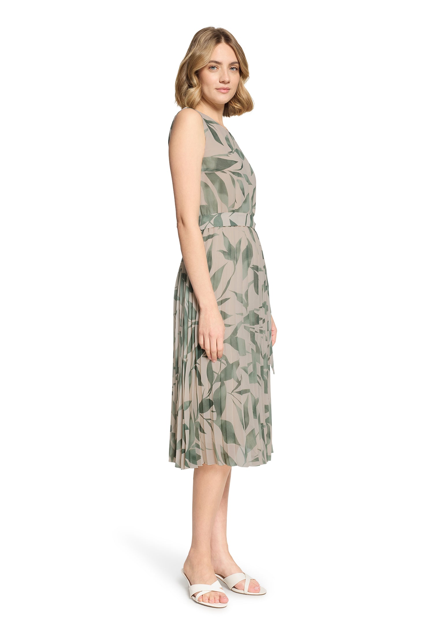 Kleid Lang ohne Arm Nature/Green Bild 5
