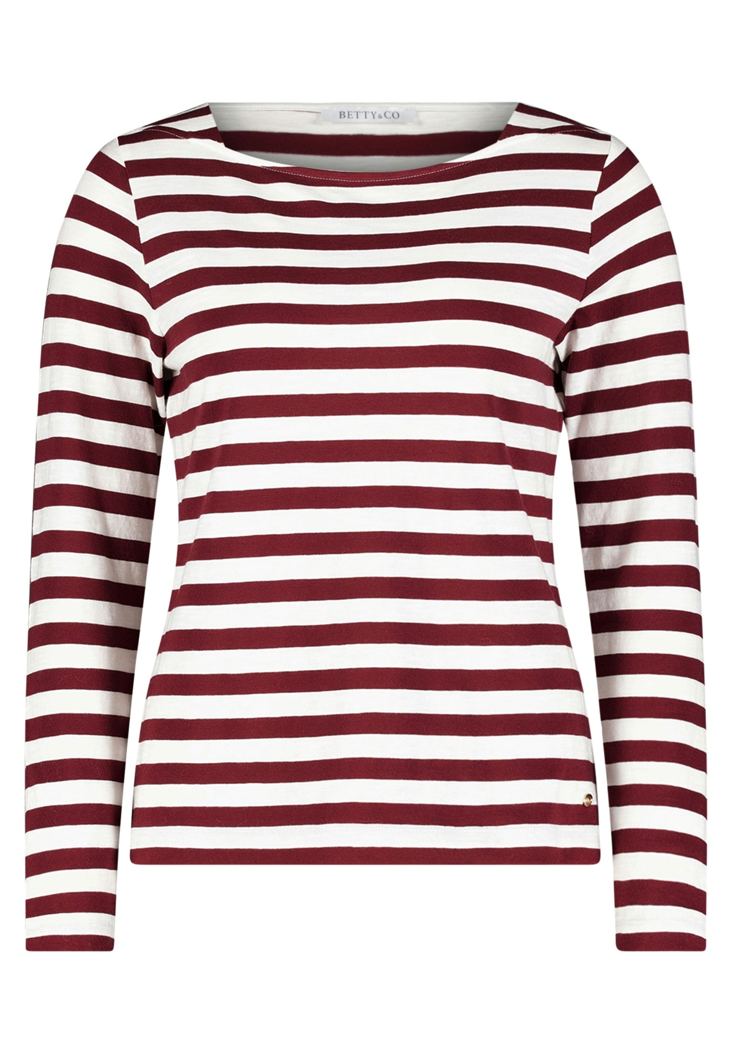 Shirt Kurz 1/1 Arm Dark Red/Cream Bild 1