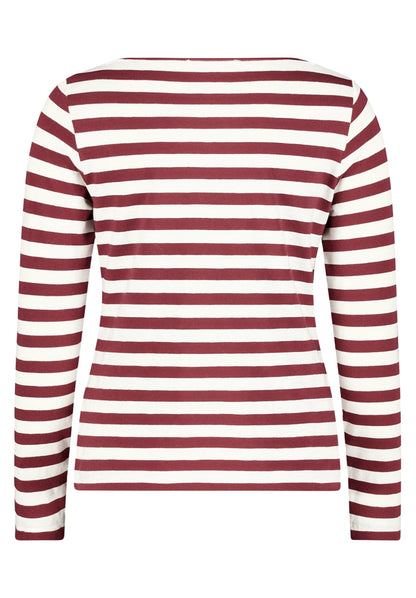Shirt Kurz 1/1 Arm Dark Red/Cream Bild 2
