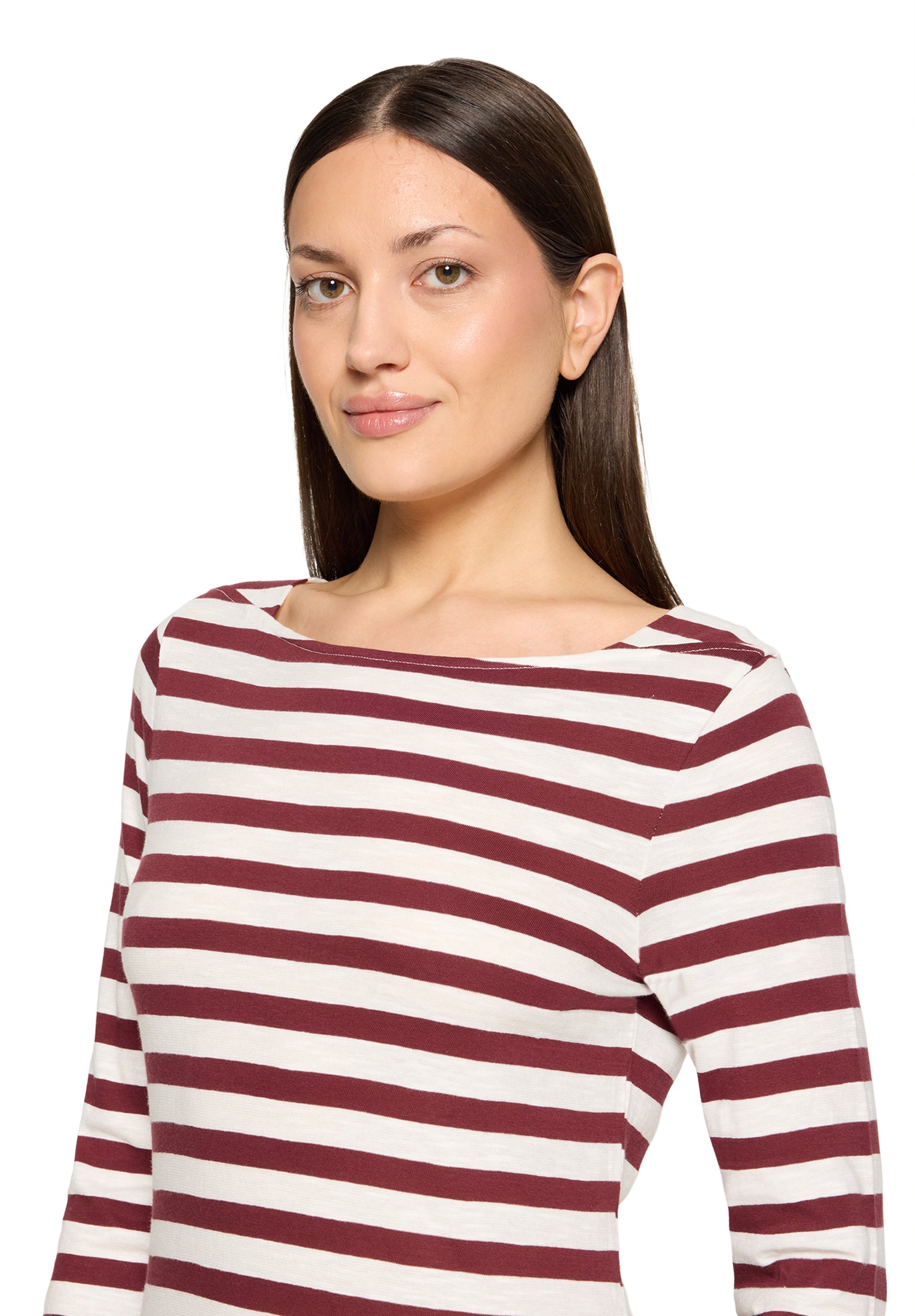 Shirt Kurz 1/1 Arm Dark Red/Cream Bild 6