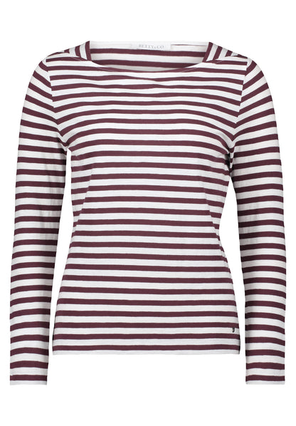 Shirt Kurz 1/1 Arm Cream/Dark Red Bild 1