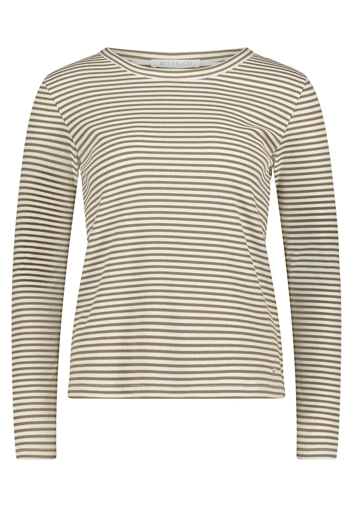 Shirt Kurz 1/1 Arm Khaki/Cream Bild 1