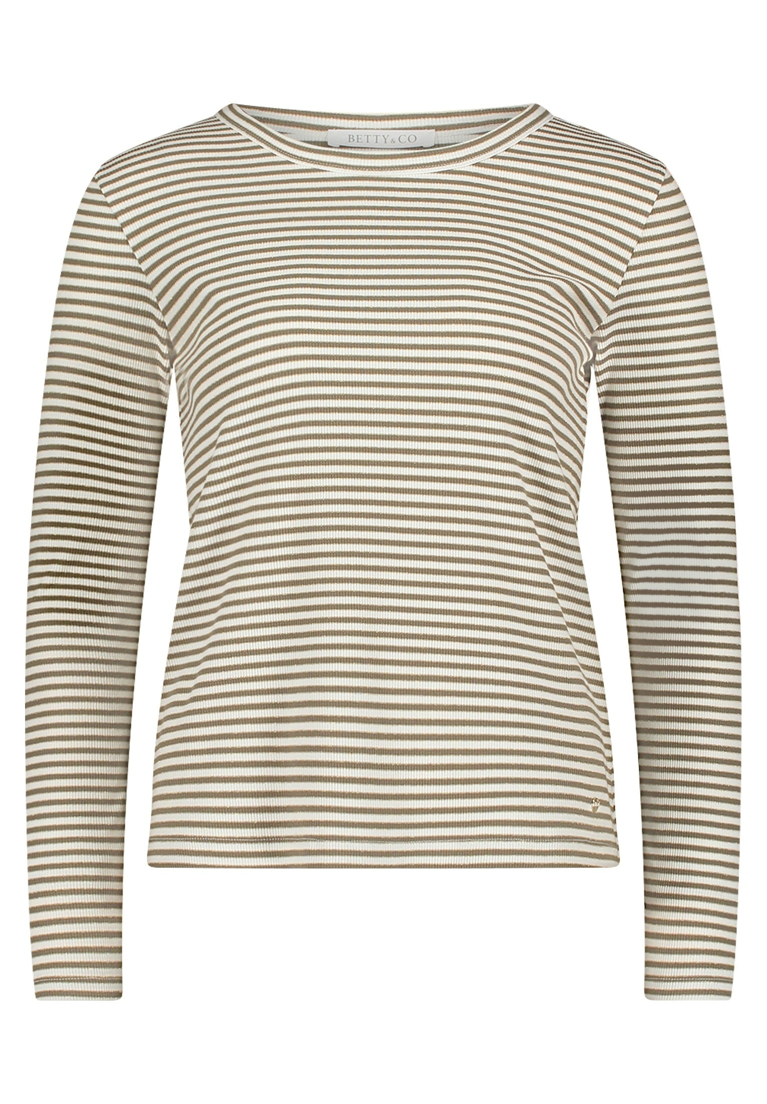 Shirt Kurz 1/1 Arm Khaki/Cream Bild 1