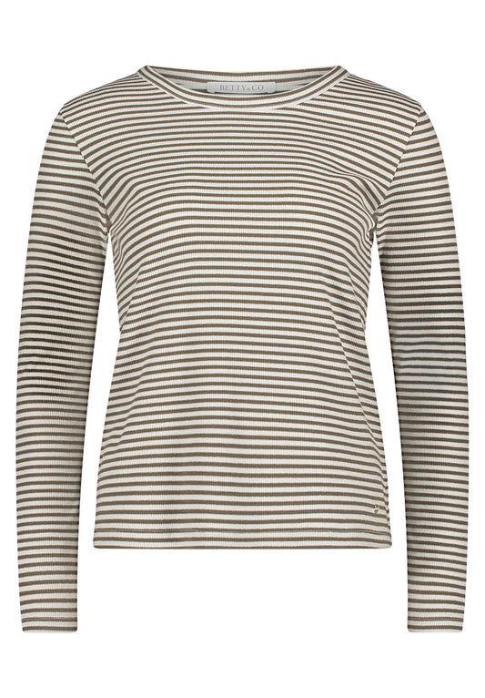 Shirt Kurz 1/1 Arm Khaki/Cream Bild 1