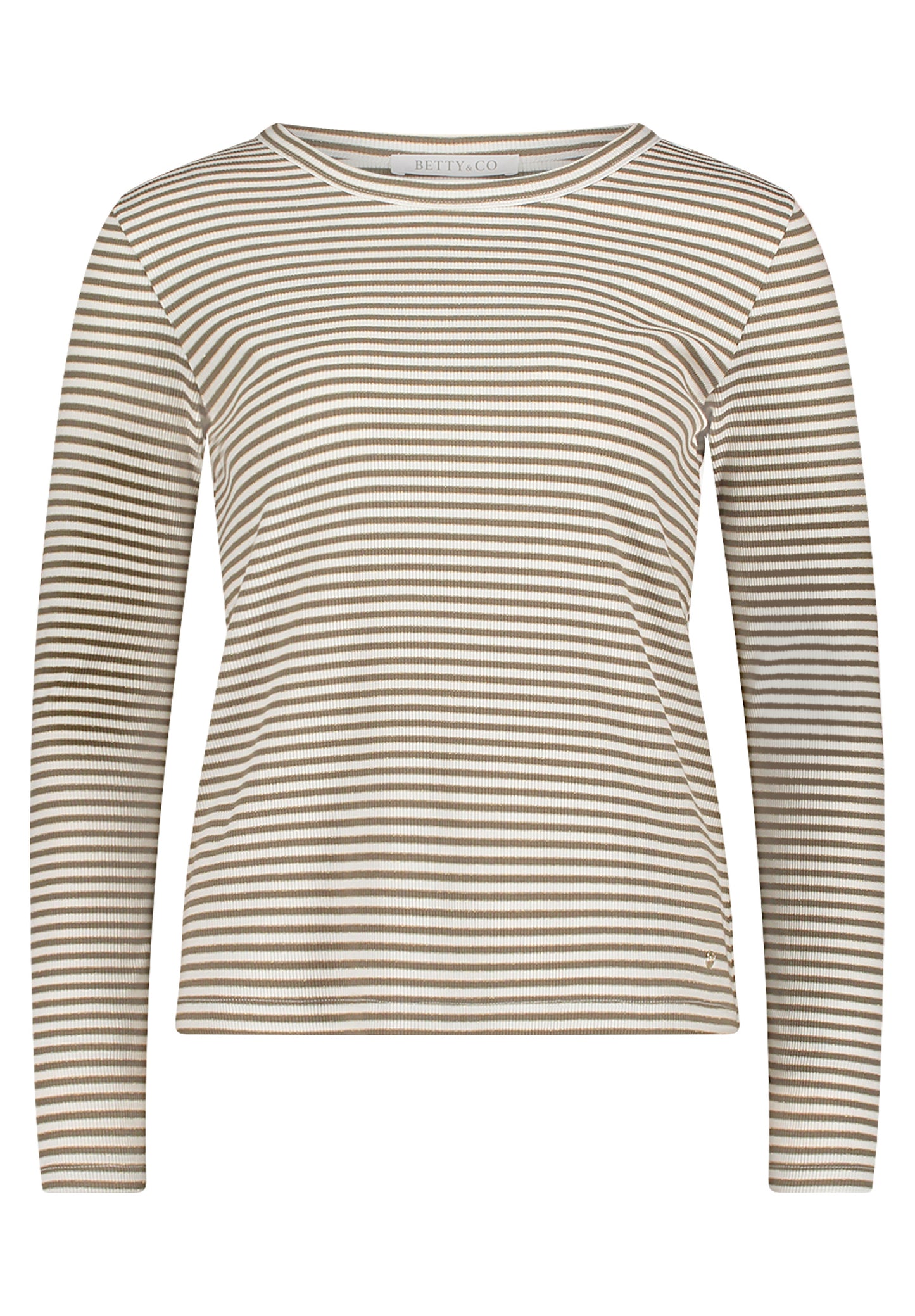 Shirt Kurz 1/1 Arm Khaki/Cream Bild 1