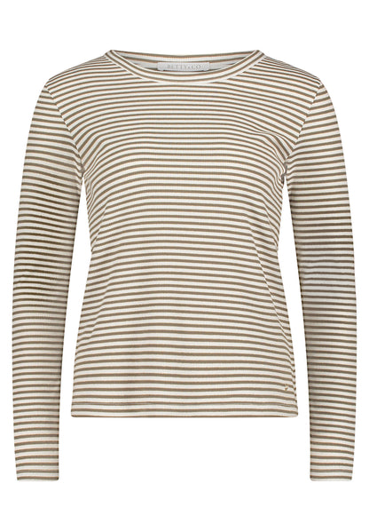 Shirt Kurz 1/1 Arm Khaki/Cream Bild 1