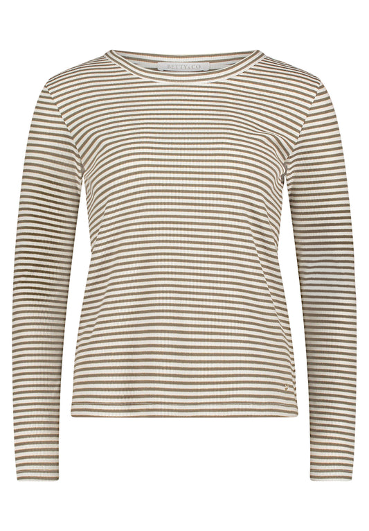 Shirt Kurz 1/1 Arm Khaki/Cream Bild 1