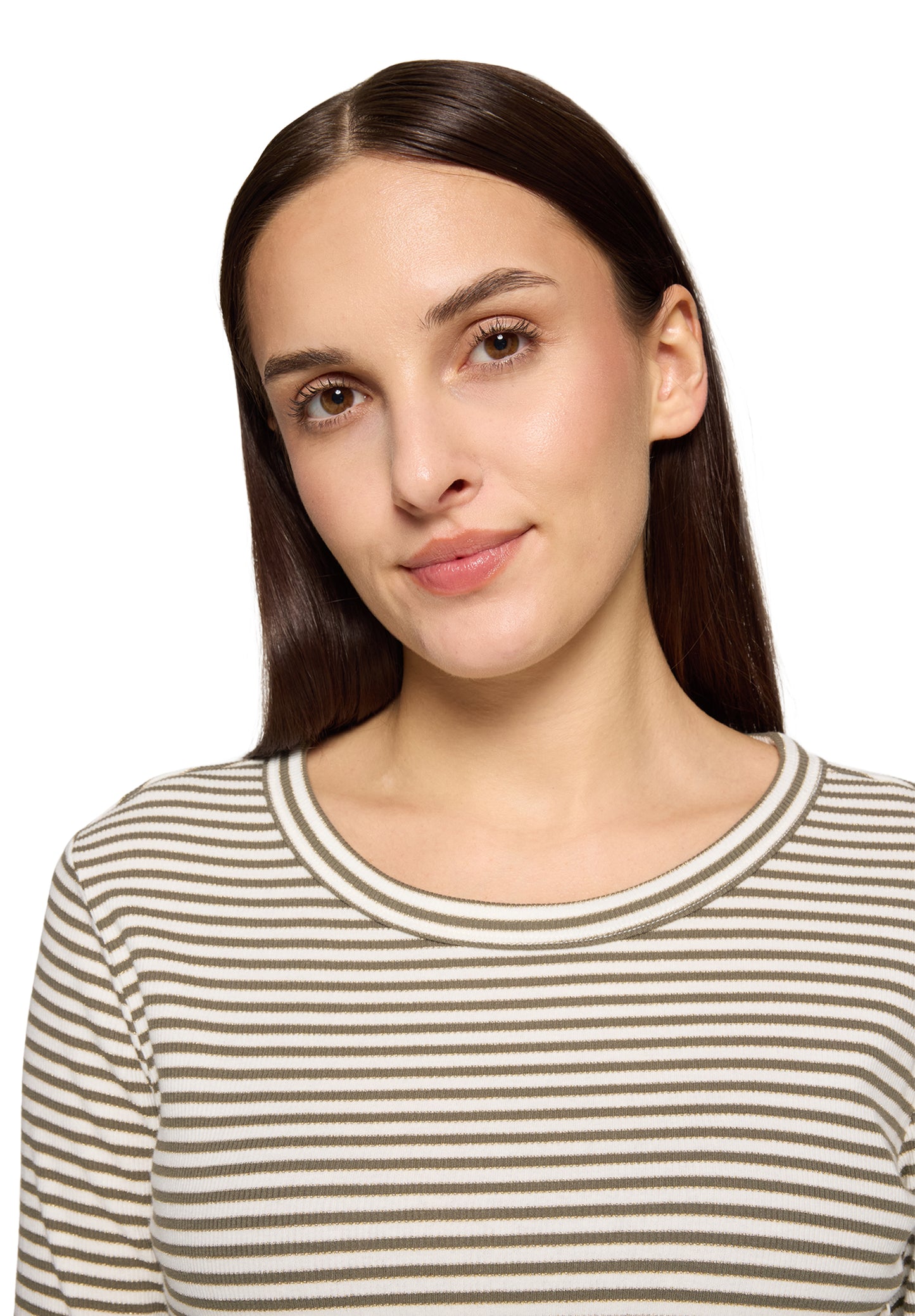 Shirt Kurz 1/1 Arm Khaki/Cream Bild 6