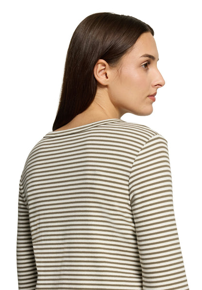Shirt Kurz 1/1 Arm Khaki/Cream Bild 7