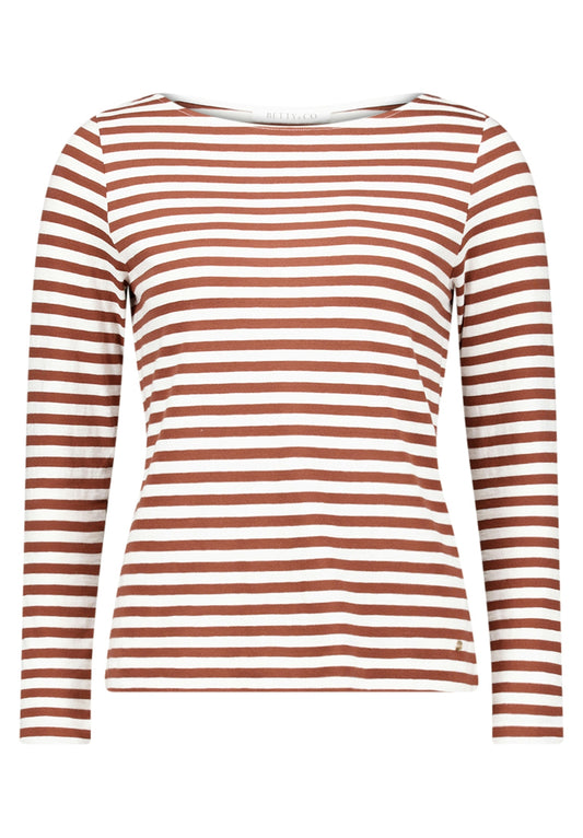 Shirt Kurz 1/1 Arm Brown/Cream Bild 1