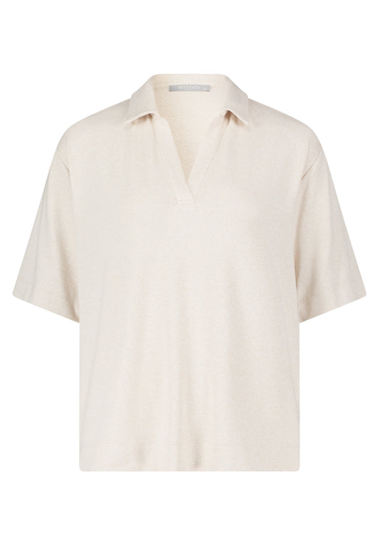 Shirt Kurz 1/2 Arm Light Brown Melange Bild 1