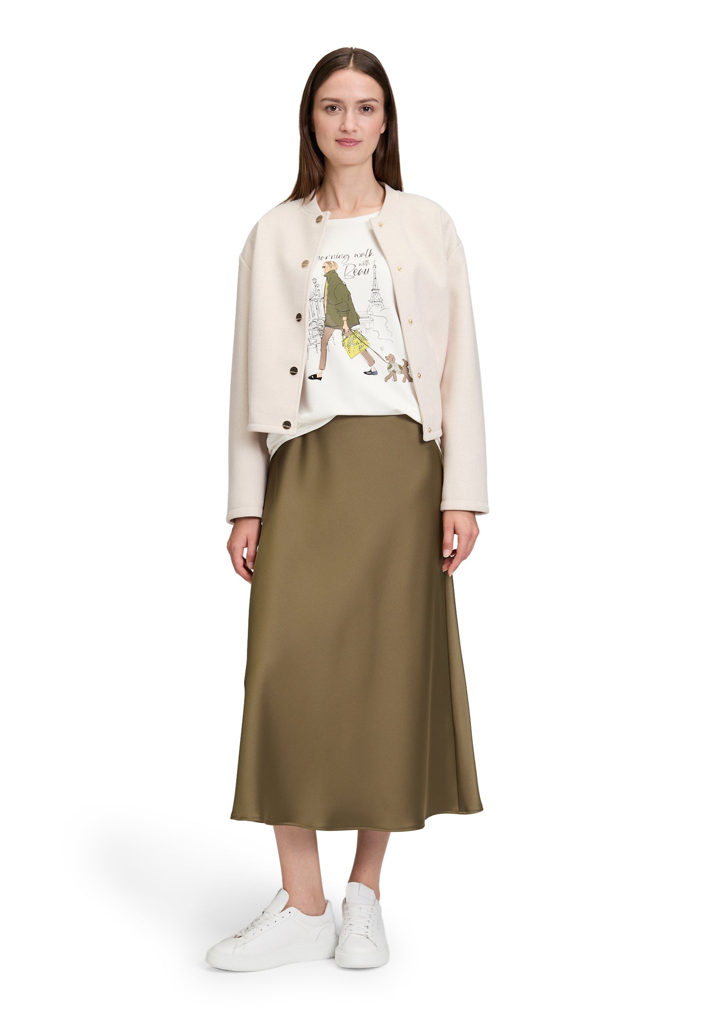 Shirt Kurz 3/4 Arm Nature/Green Bild 5